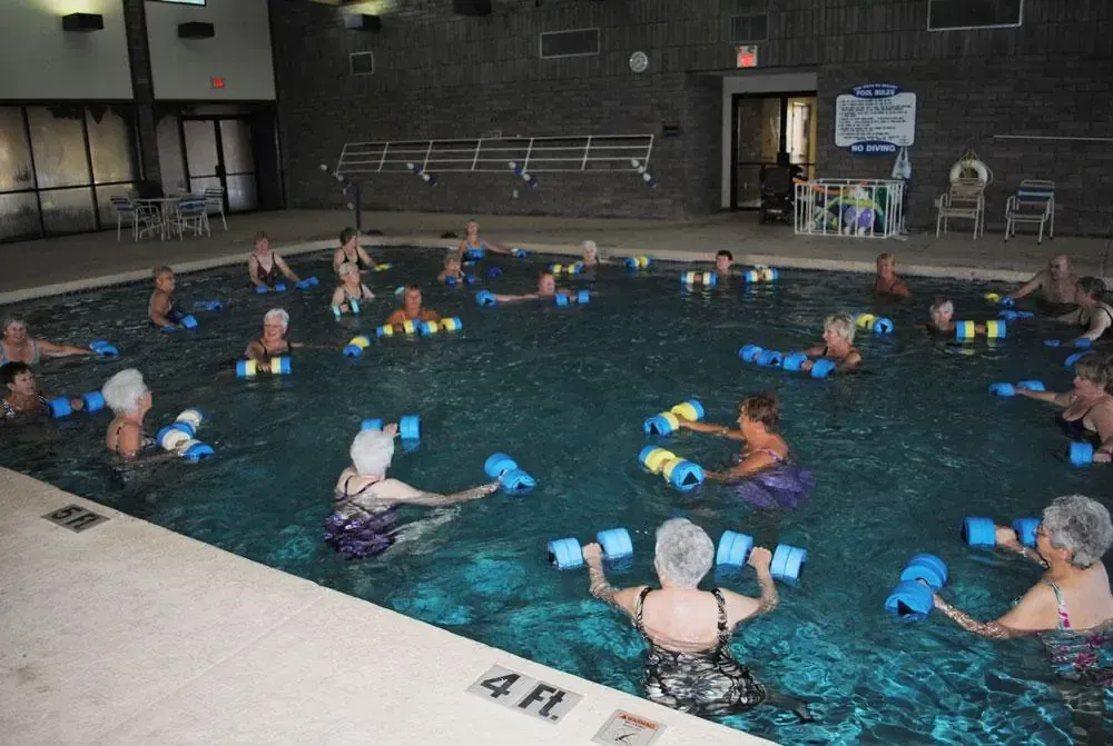 Pool exercise class at Sun Vista